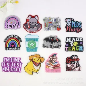 Wholesale 10pcs acrylic pin DIY patch accessories