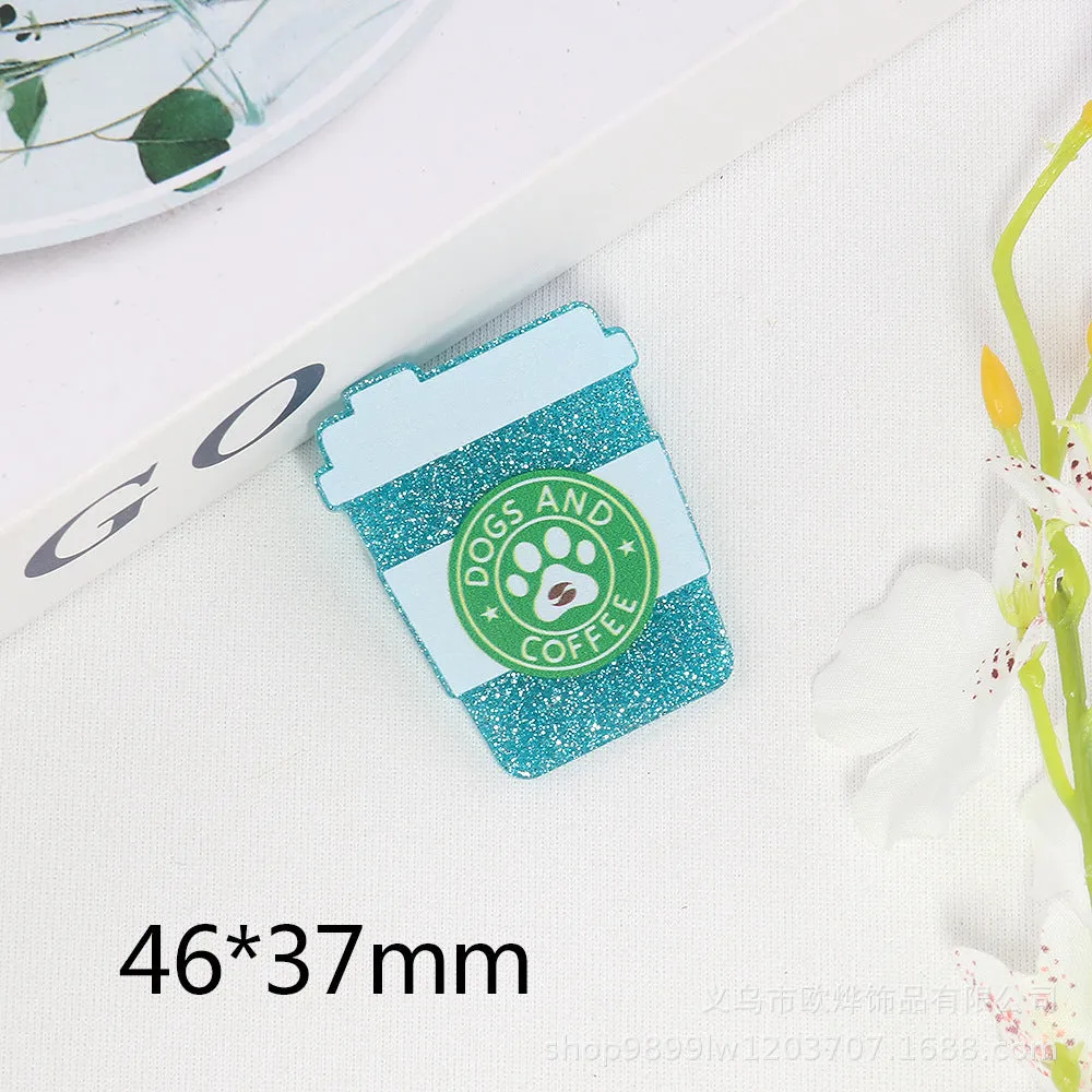 Wholesale 10pcs acrylic pin DIY patch accessories