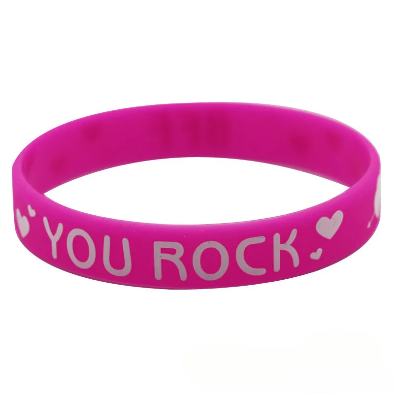 Wholesale 12pcs Valentine's Day Silicone Bracelet