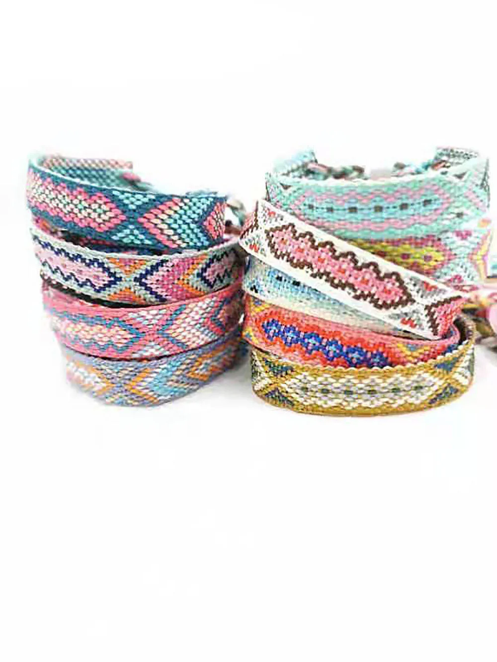 Wholesale 12pcs/set Hand Woven Aztec Friendship Bracelet