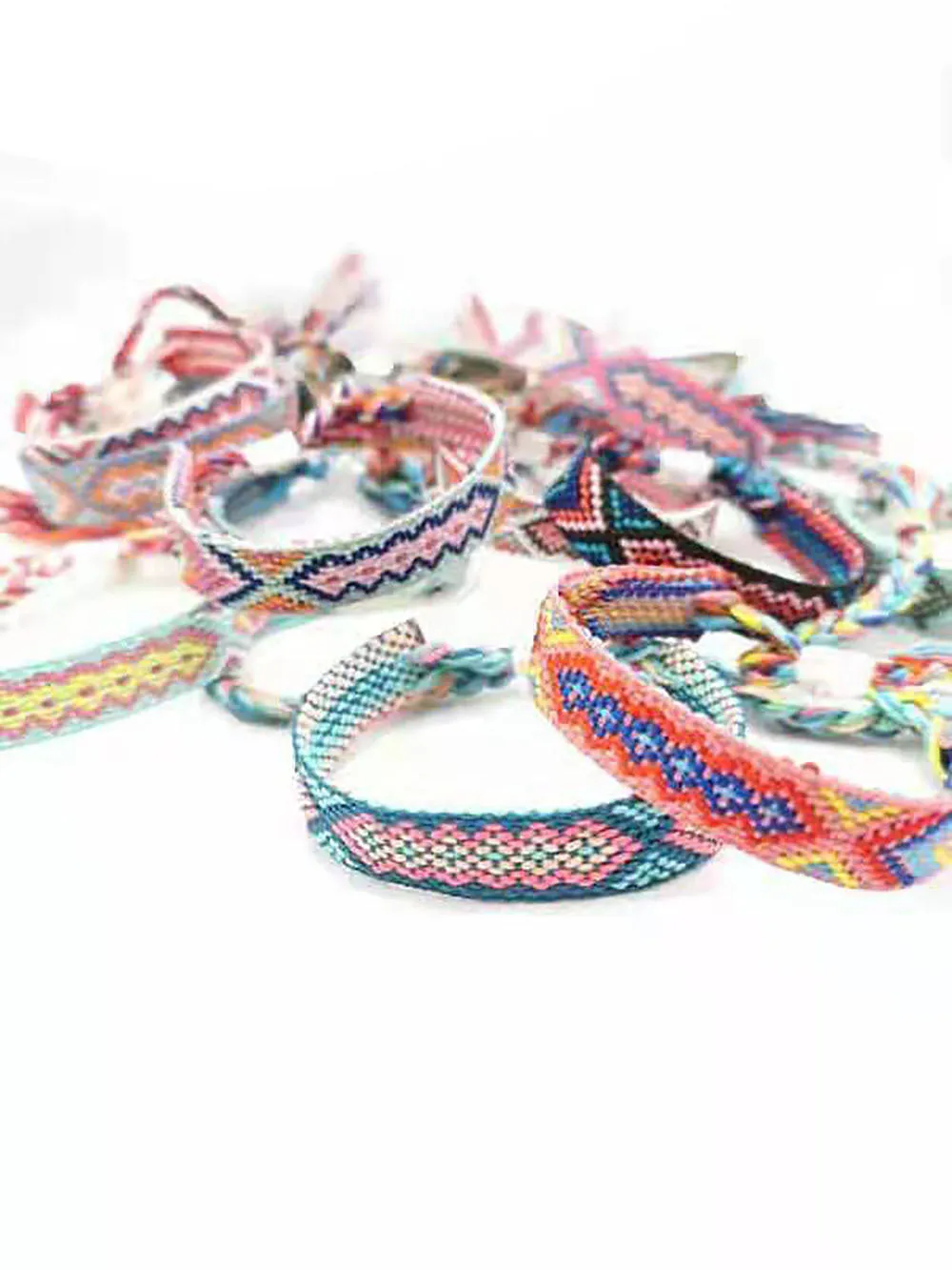 Wholesale 12pcs/set Hand Woven Aztec Friendship Bracelet