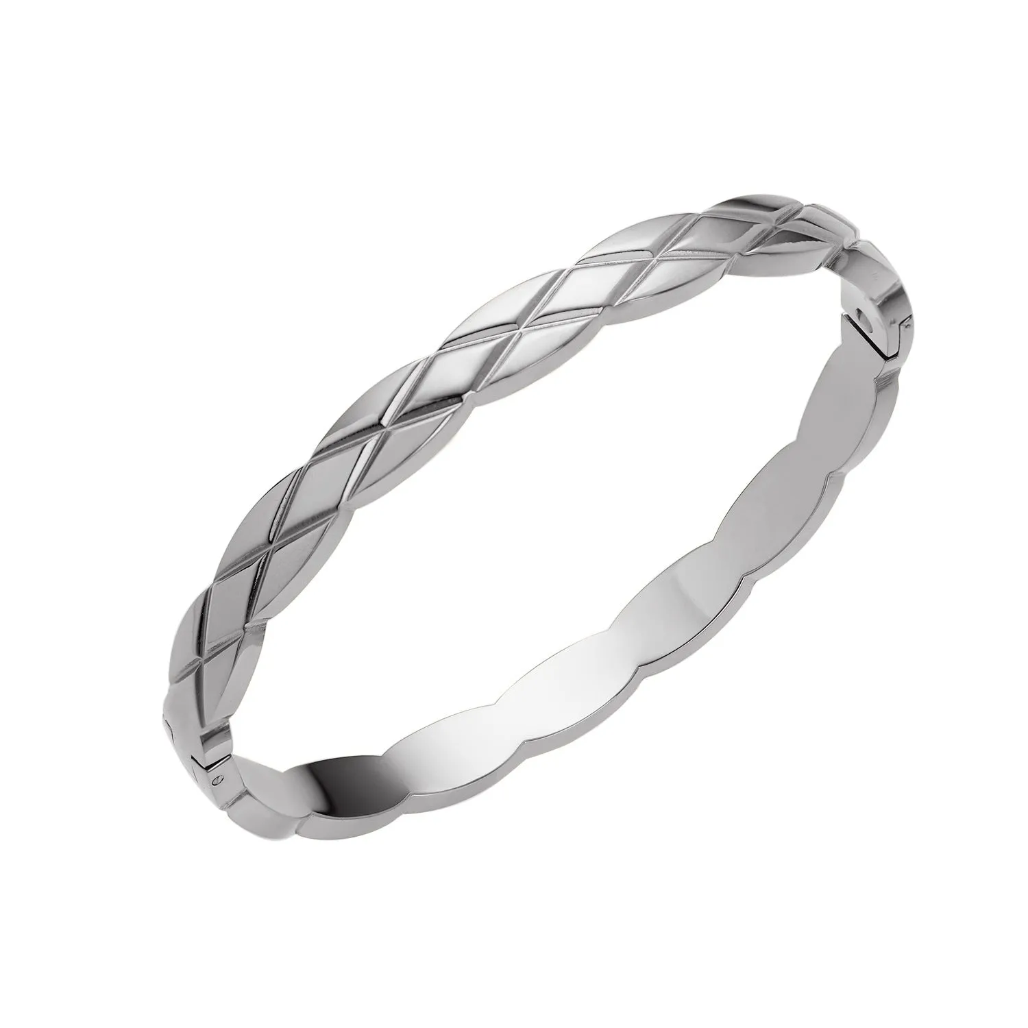 Wholesale 18K gold plated diamond retro stacked titanium steel bracelet
