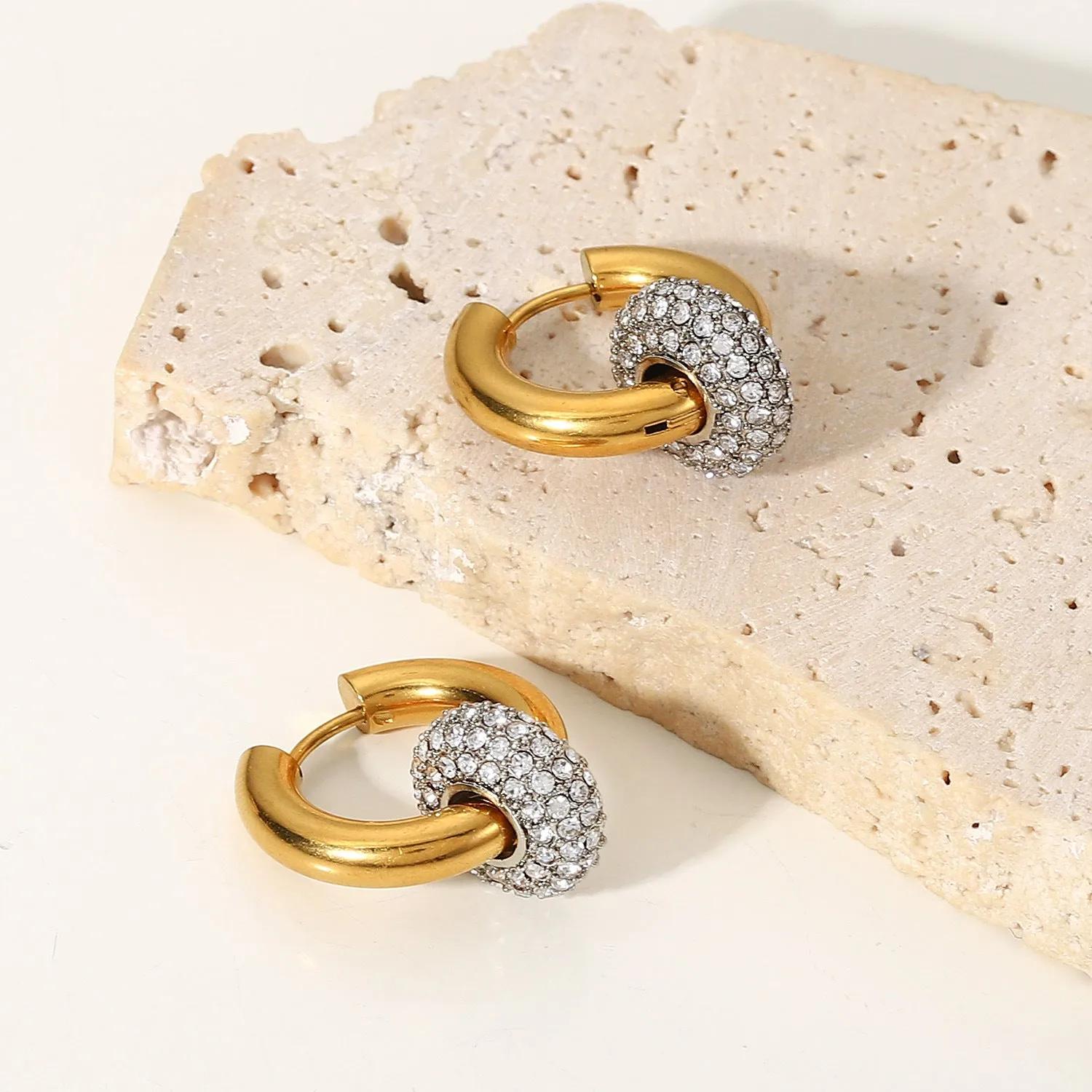 Wholesale 18K Gold Plated Stainless Steel Earrings