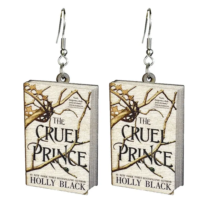 Wholesale 2 Pairs/pack Retro Reading Day Simple Temperament Forest Wood Earrings