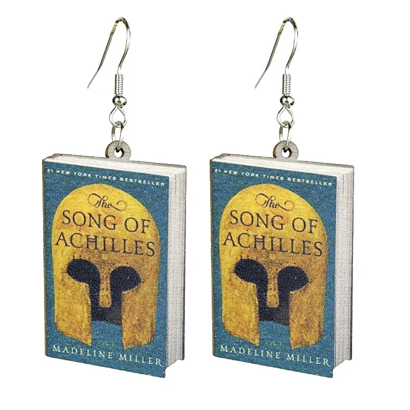 Wholesale 2 Pairs/pack Retro Reading Day Simple Temperament Forest Wood Earrings
