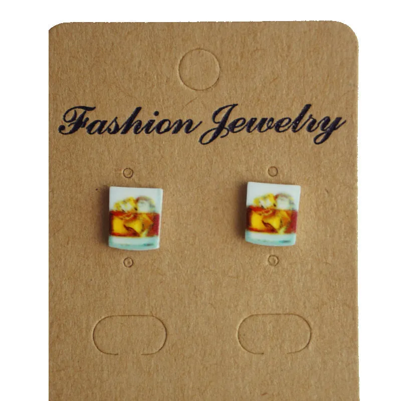 Wholesale 2 Pairs/Pack UFO Turtle Shell Strawberry Avocado Acrylic Earrings