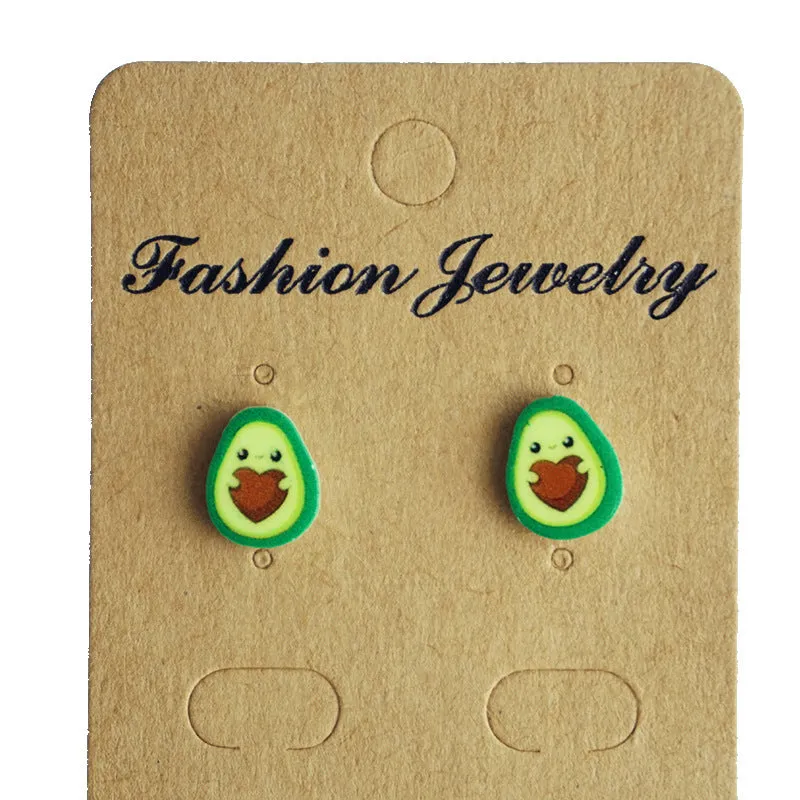 Wholesale 2 Pairs/Pack UFO Turtle Shell Strawberry Avocado Acrylic Earrings