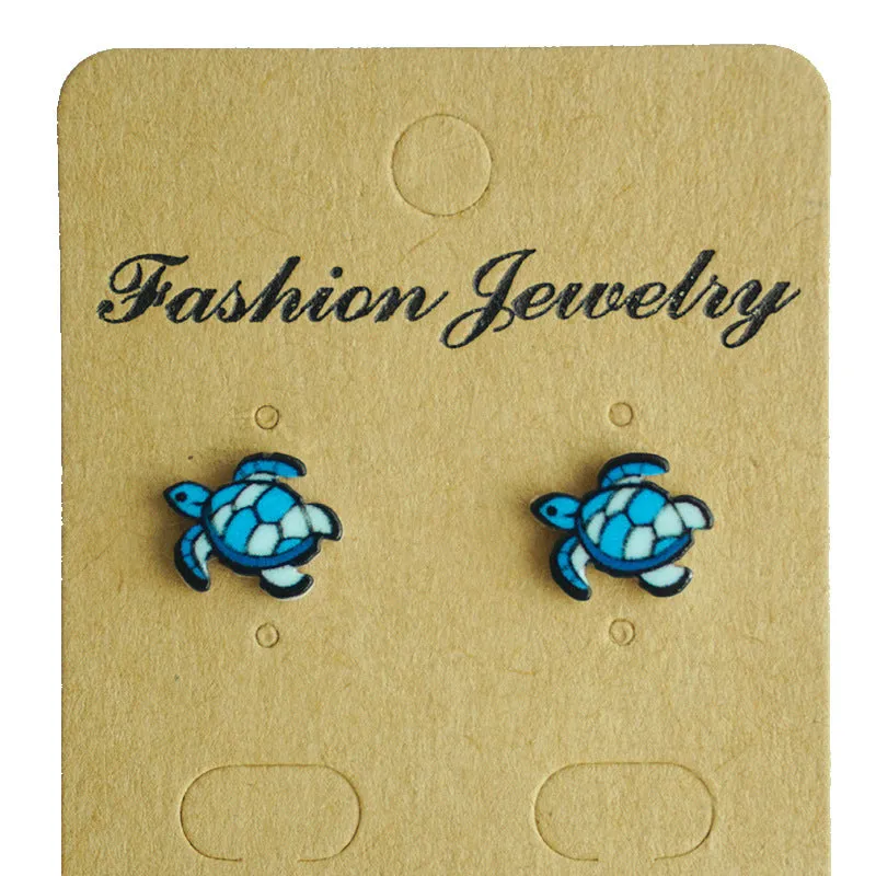 Wholesale 2 Pairs/Pack UFO Turtle Shell Strawberry Avocado Acrylic Earrings