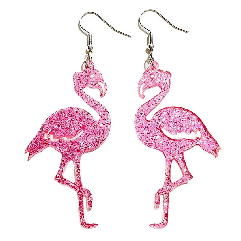Wholesale 2 Pairs/pack Valentine's Day LOVE Glitter Butterfly Love Tape Acrylic Earrings