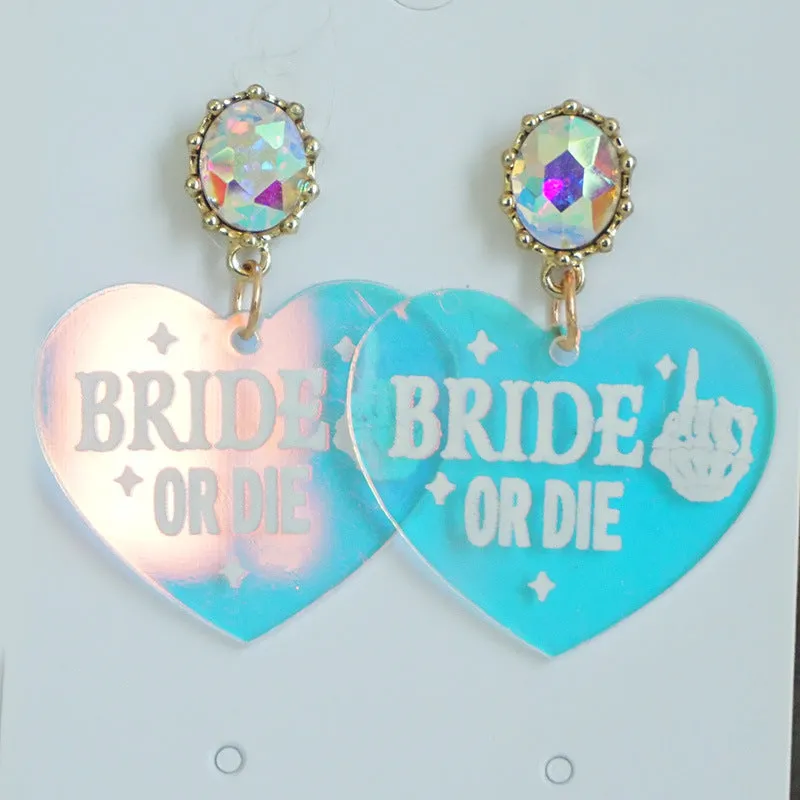 Wholesale 2pairs/pack Beautiful Floral Pearl Laser Bright Party Earrings