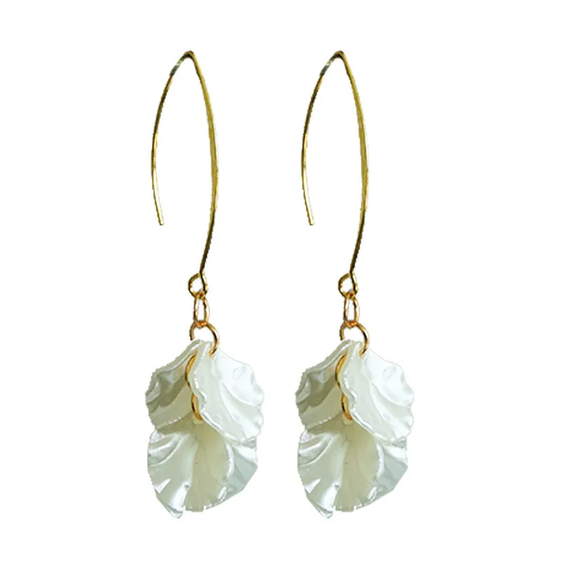 Wholesale 2pairs/pack Beautiful Floral Pearl Laser Bright Party Earrings