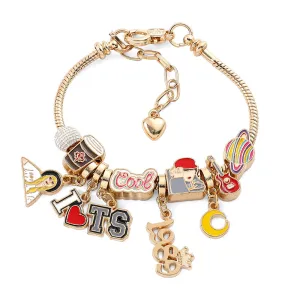 Wholesale 2PCS Diy Letter Alloy Bracelet
