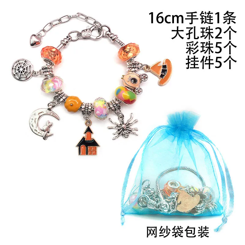 Wholesale 2PCS Halloween Kids Diy Alloy Bracelet