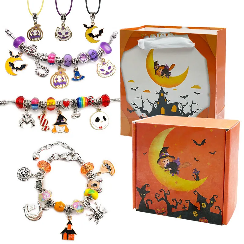 Wholesale 2PCS Halloween Kids Diy Alloy Bracelet