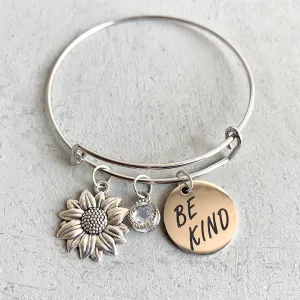 Wholesale 3pcs/pack Western Cowboy Style Sunflower Cactus Pendant Alloy Bracelet