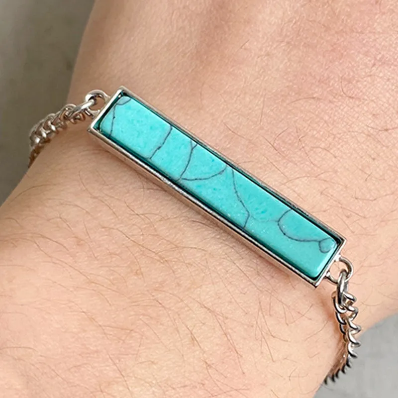 Wholesale 3pcs/pack Western Cowboy Vintage Turquoise Bracelet