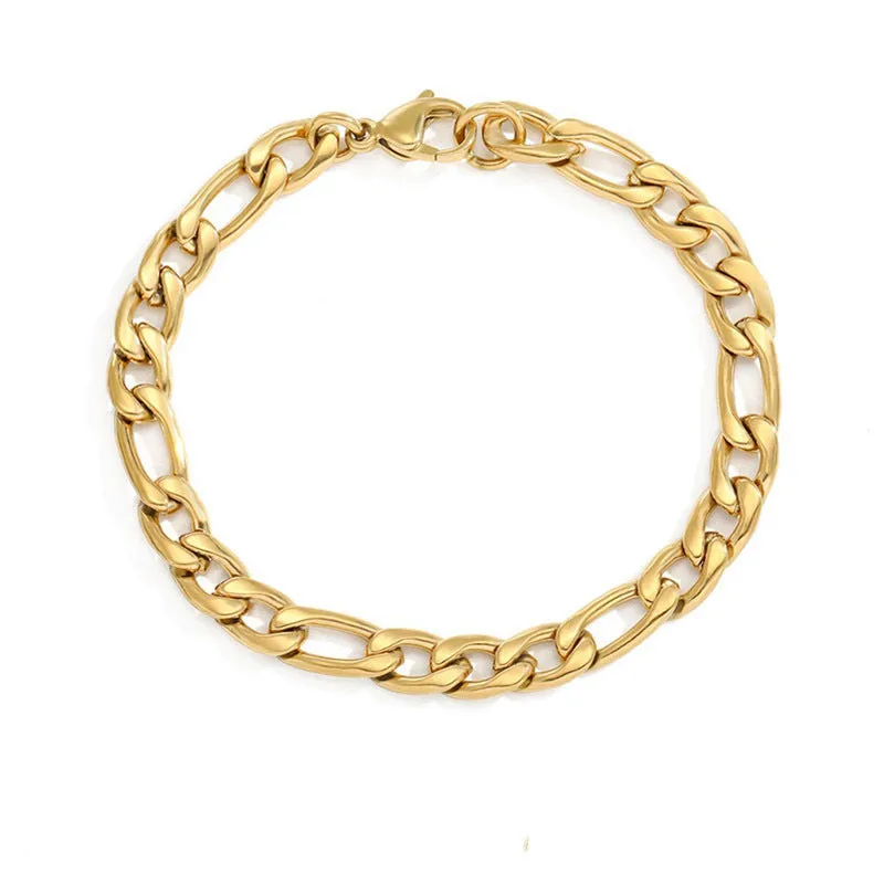 Wholesale 4MM/6mm Stainless Steel Chain Bracelets