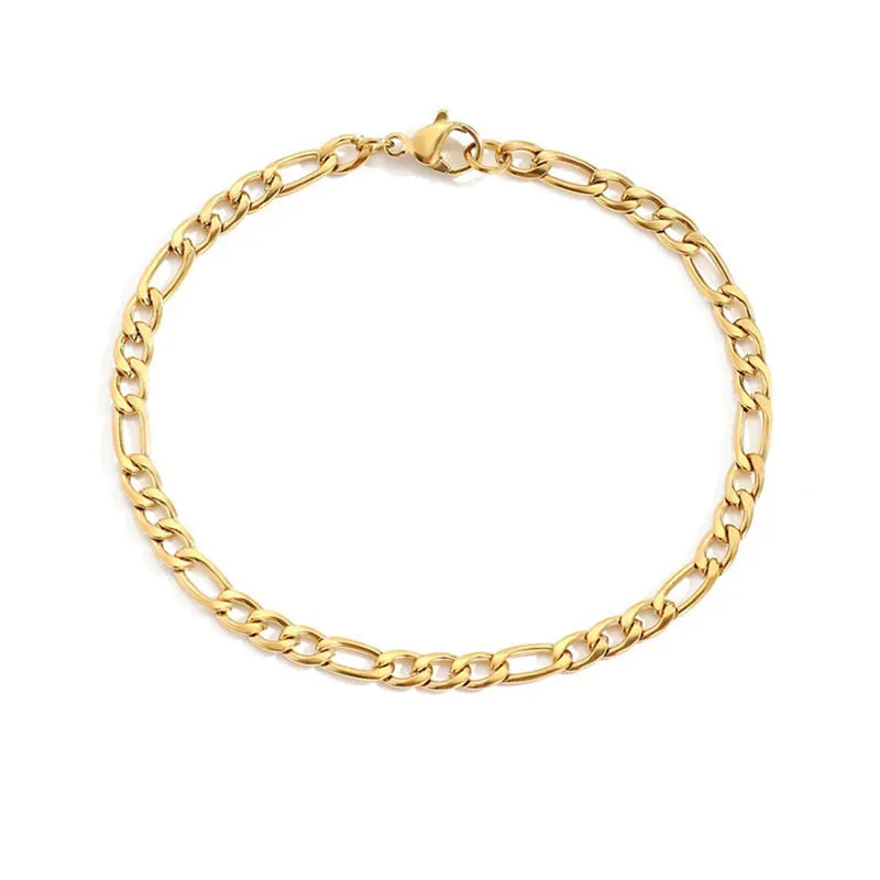 Wholesale 4MM/6mm Stainless Steel Chain Bracelets