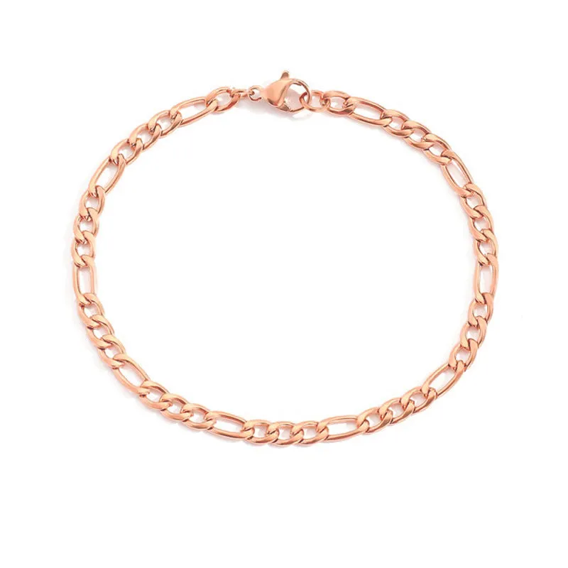 Wholesale 4MM/6mm Stainless Steel Chain Bracelets