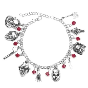 Wholesale 5PCS Black Friday Mask Alloy Bracelet