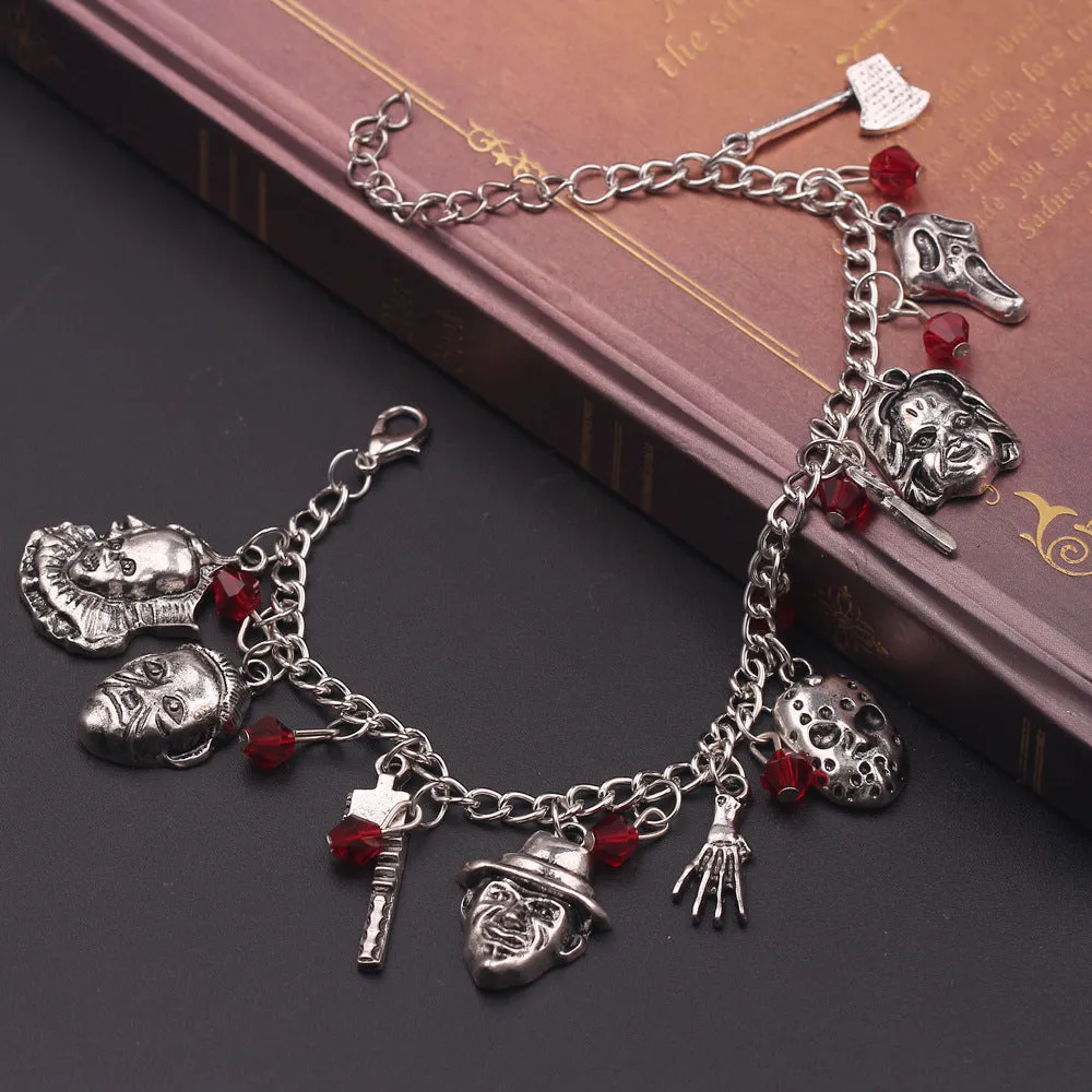 Wholesale 5PCS Black Friday Mask Alloy Bracelet