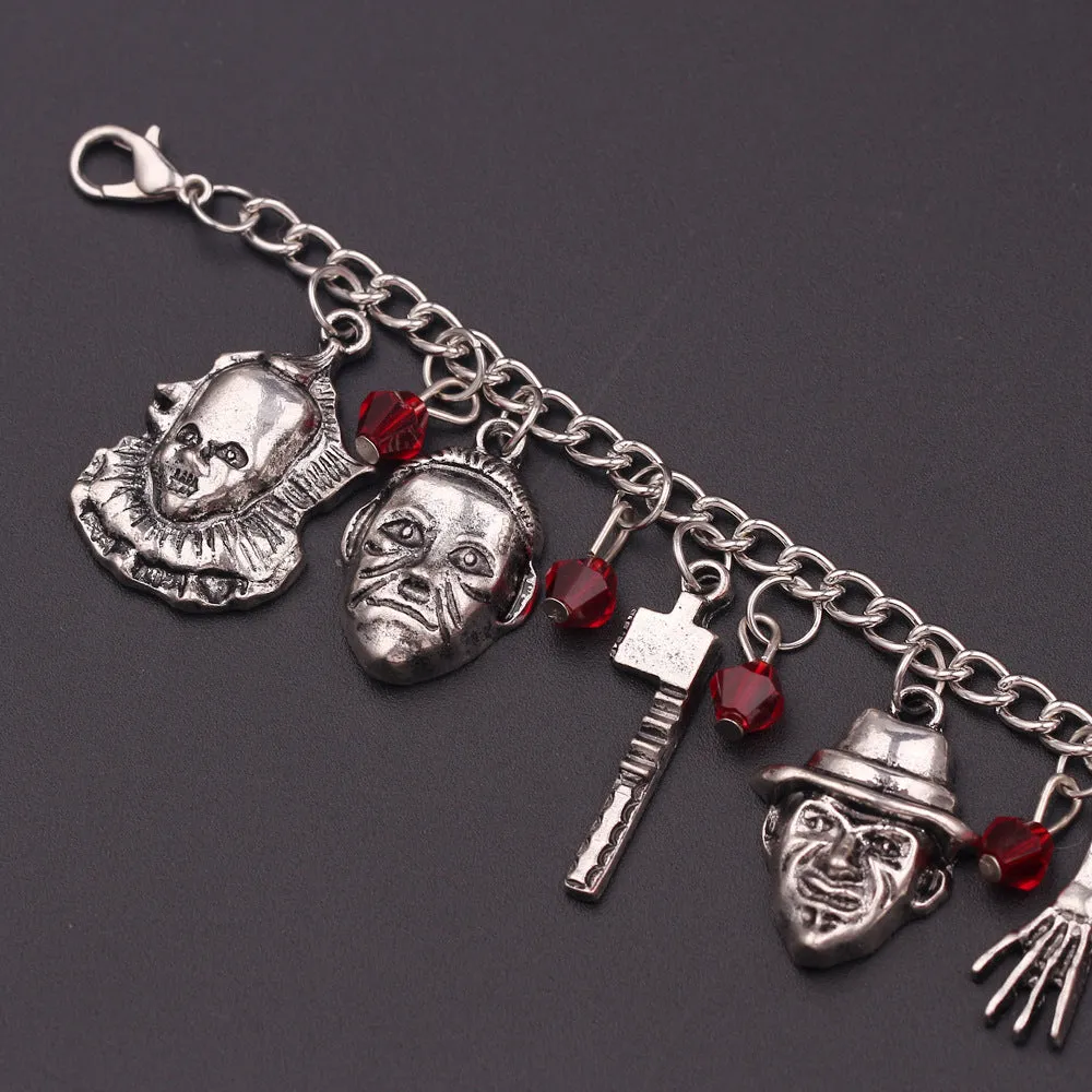 Wholesale 5PCS Black Friday Mask Alloy Bracelet