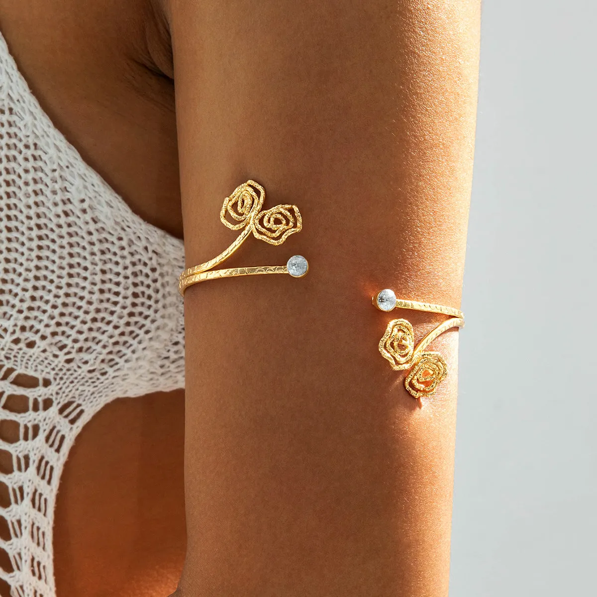 Wholesale 5pcs Summer Starfish Butterfly Shaped Open Arm Ring