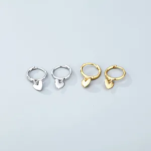 Wholesale 925 Sterling Silver Heart-shaped Earrings