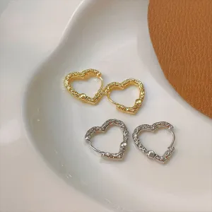 Wholesale 925 Sterling Silver Heart-shaped Earrings