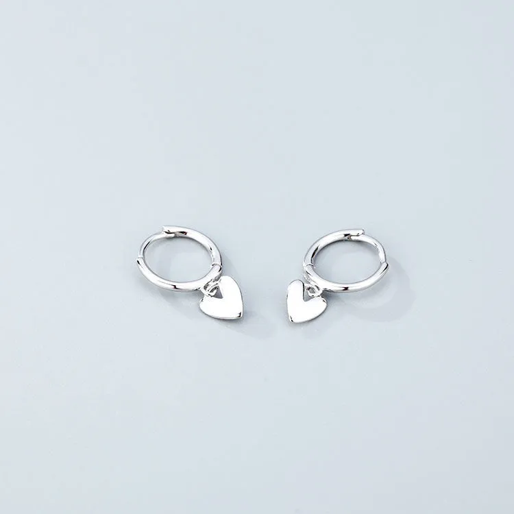 Wholesale 925 Sterling Silver Heart-shaped Earrings