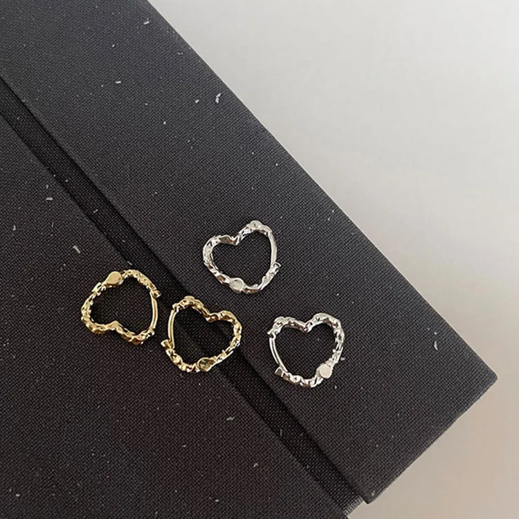 Wholesale 925 Sterling Silver Heart-shaped Earrings