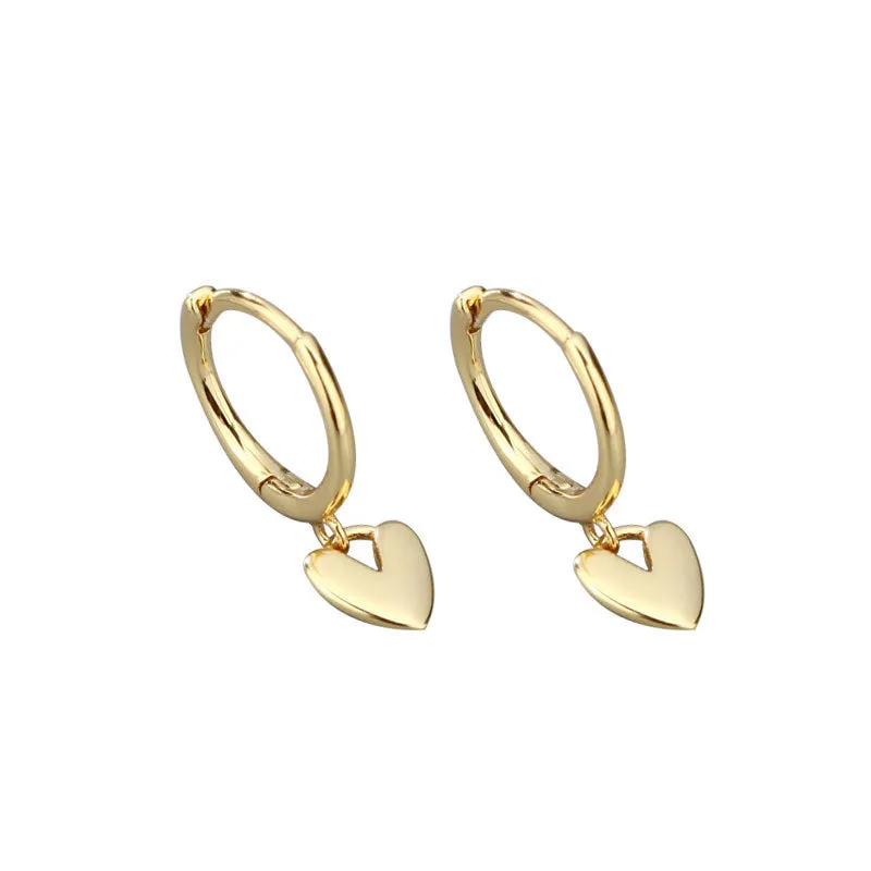Wholesale 925 Sterling Silver Heart-shaped Earrings