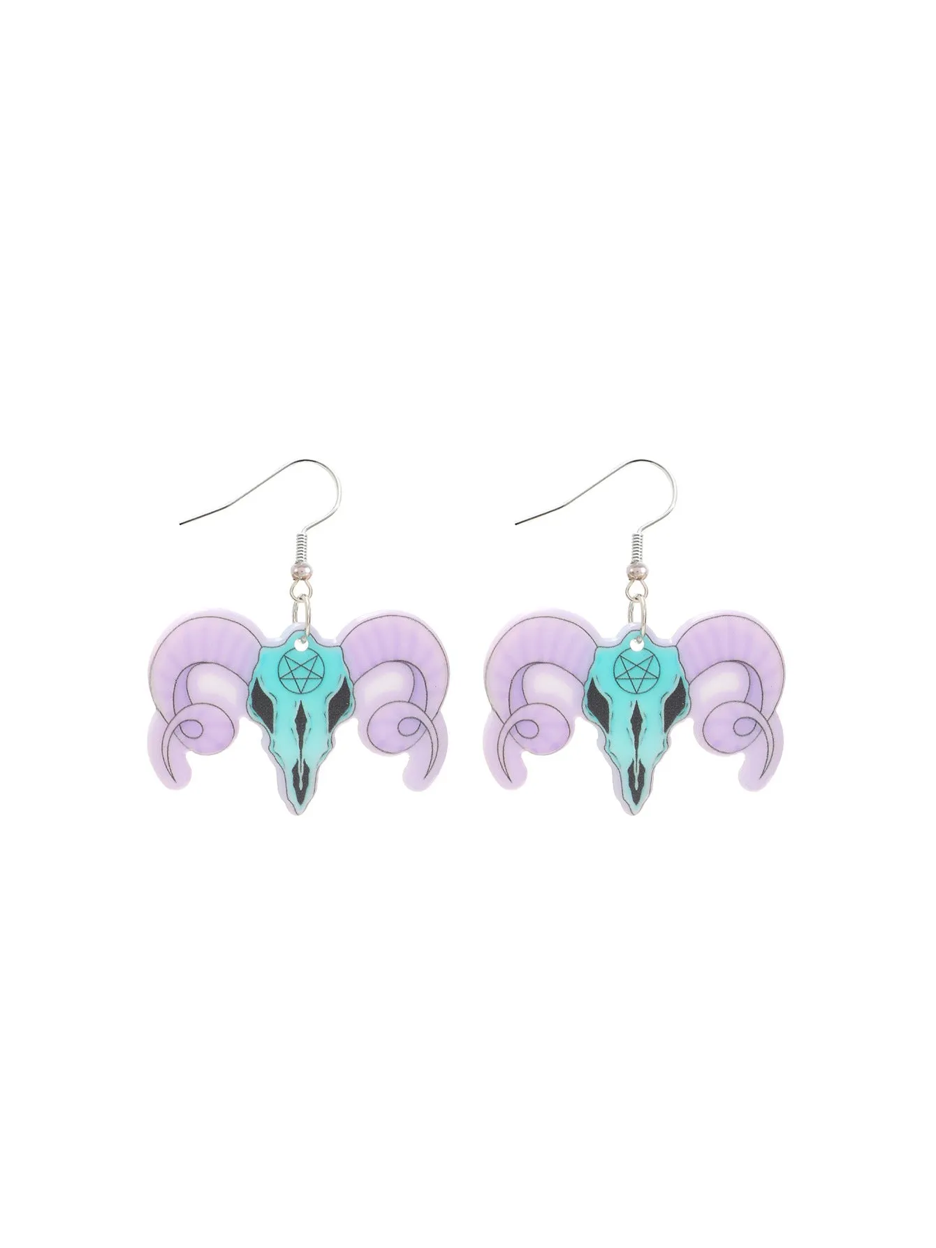 Wholesale Acrylic Devil Skeleton Color Kitten Earrings