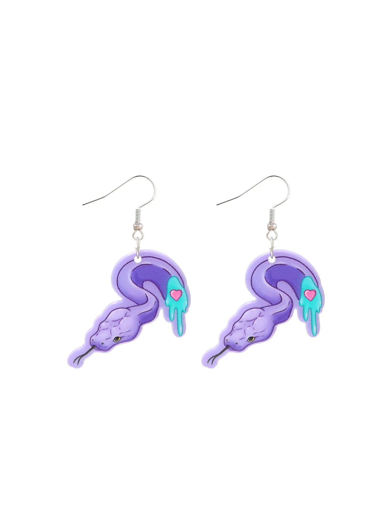 Wholesale Acrylic Devil Skeleton Color Kitten Earrings