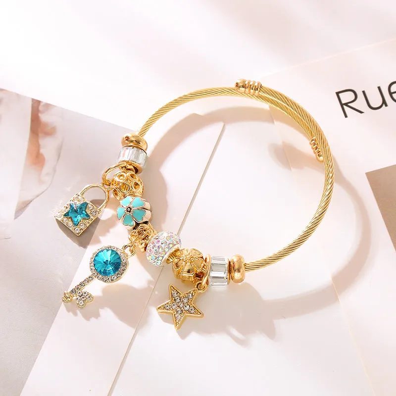 Wholesale Alloy Bead Adjustable Bracelets