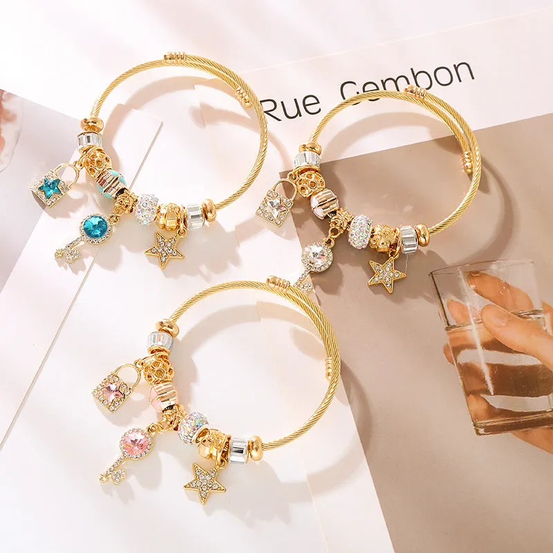 Wholesale Alloy Bead Adjustable Bracelets