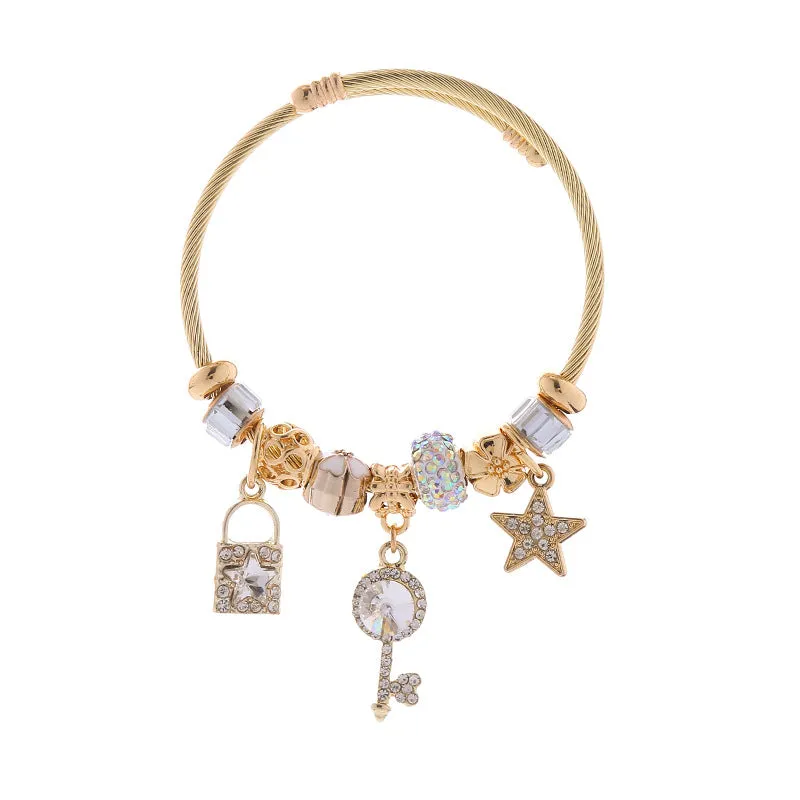 Wholesale Alloy Bead Adjustable Bracelets