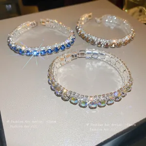 Wholesale Alloy Diamond Square Geometric Buckle Bracelet