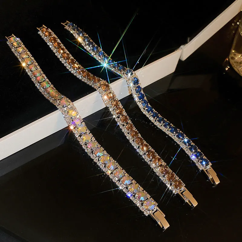 Wholesale Alloy Diamond Square Geometric Buckle Bracelet
