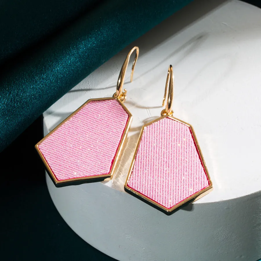 Wholesale Alloy Diamond Super Flash Leather Earrings