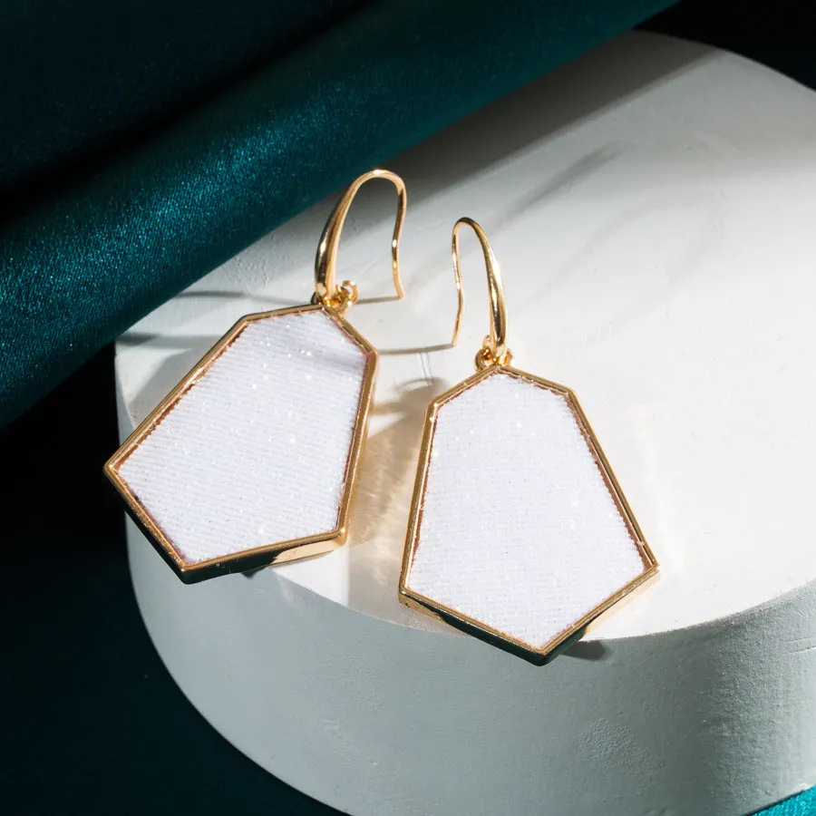 Wholesale Alloy Diamond Super Flash Leather Earrings