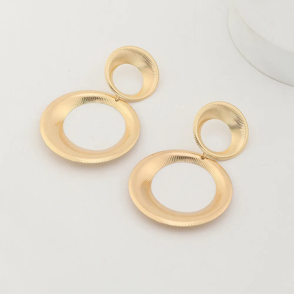Wholesale Alloy Electroplated Drop-shaped Gourd Earrings