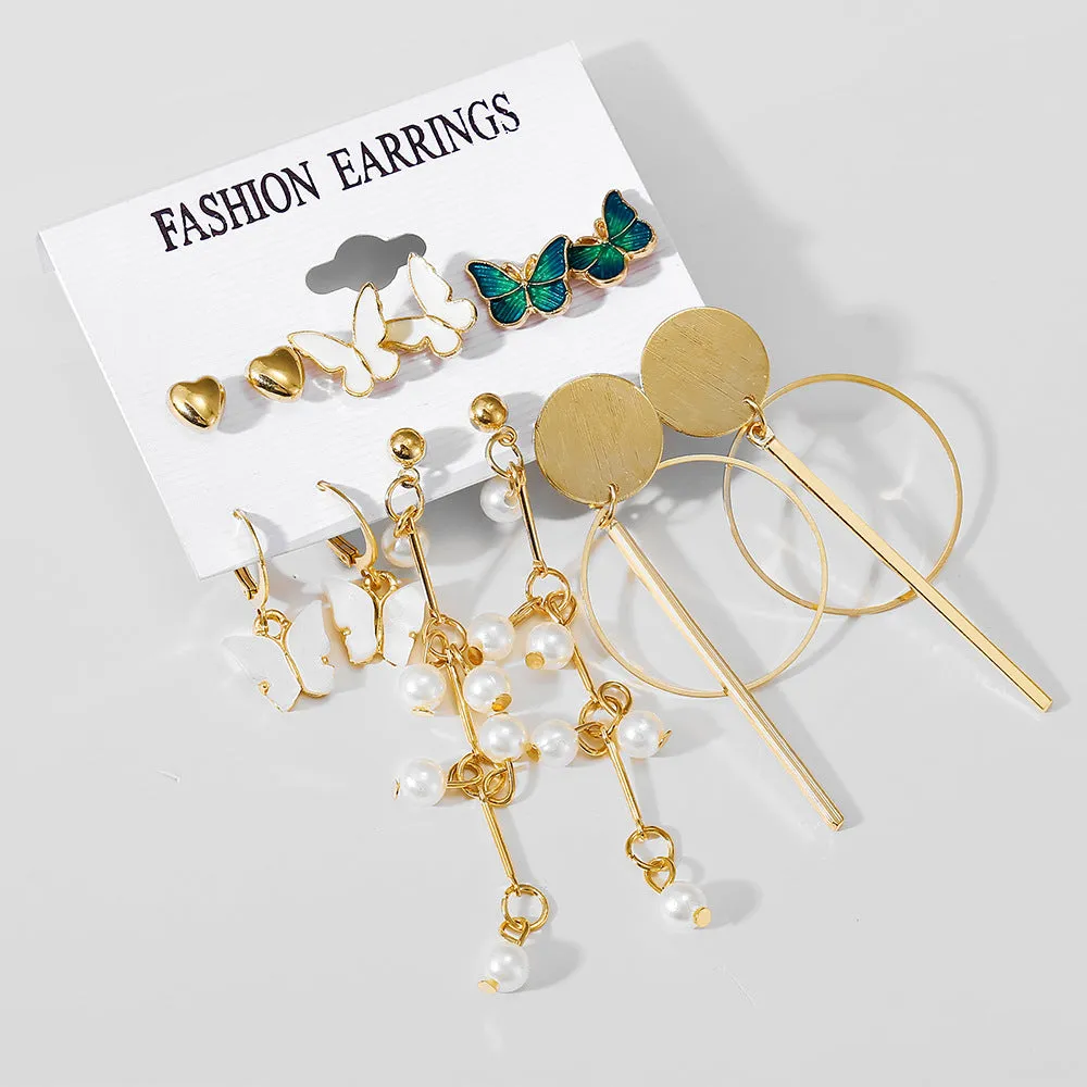 Wholesale Alloy Pearl Earring Set