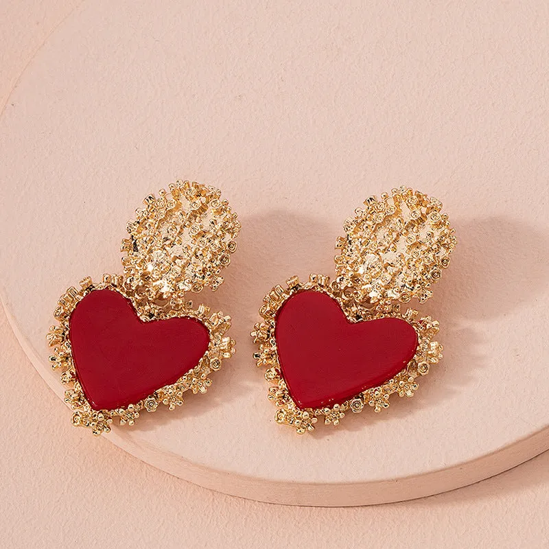 Wholesale Alloy Valentine's Day Love Earrings