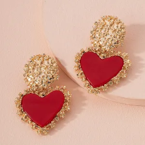 Wholesale Alloy Valentine's Day Love Earrings