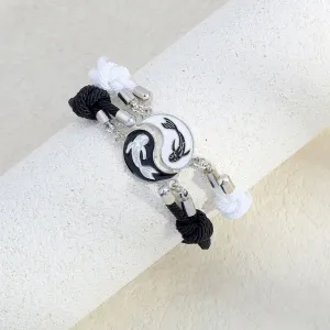 Wholesale Ancient Tai Chi Bagua Braided Magnetic Bracelet