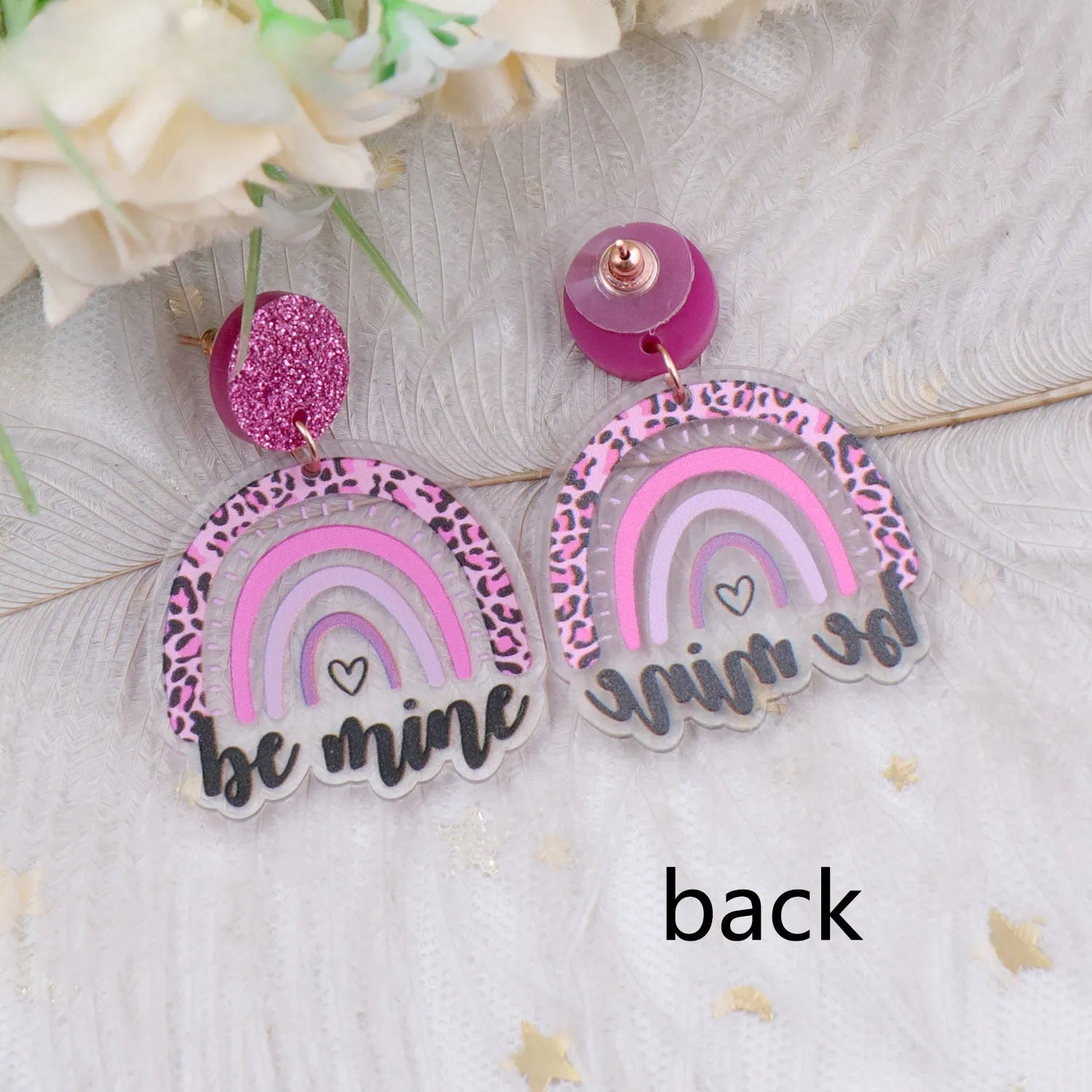 Wholesale Arched Acrylic Earrings