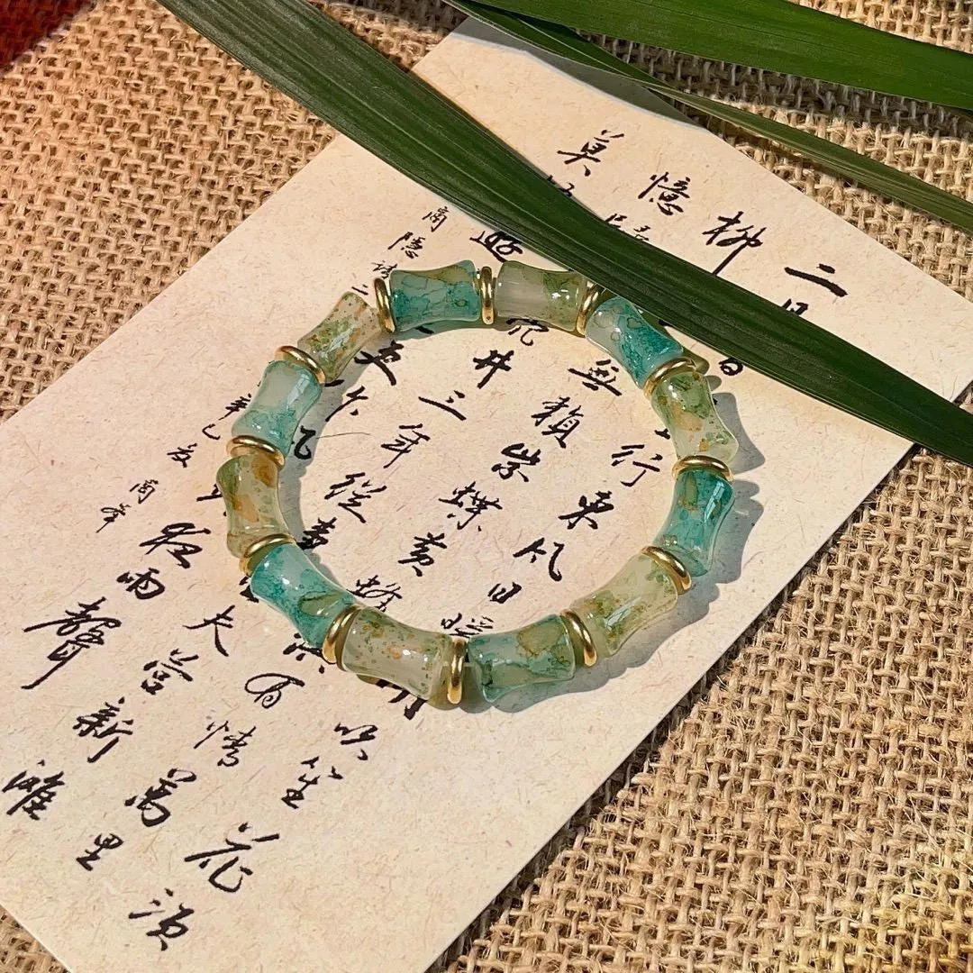 Wholesale Bamboo Crystal String Beads Bracelet