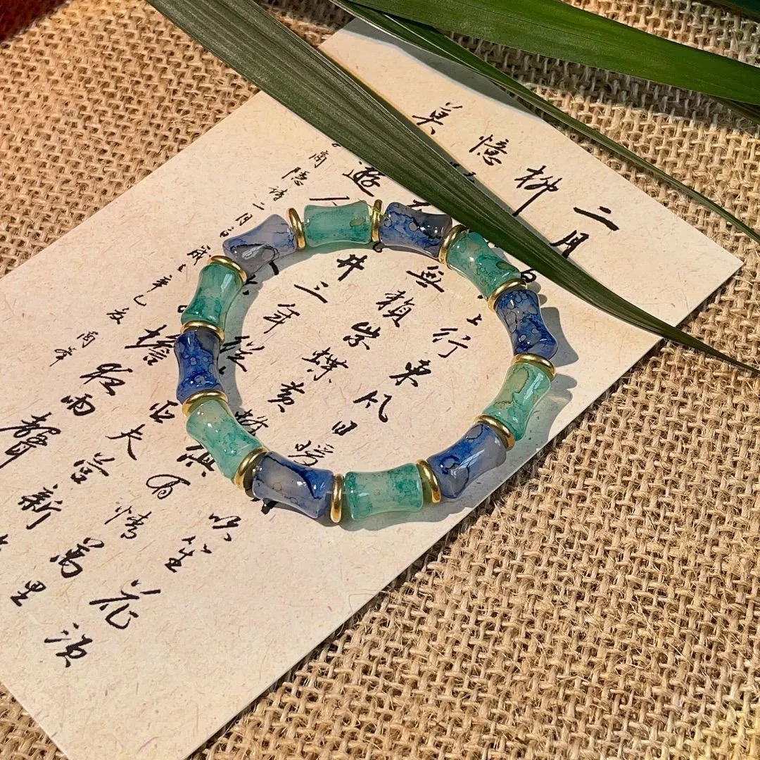 Wholesale Bamboo Crystal String Beads Bracelet