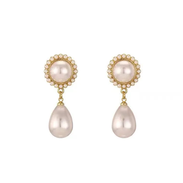 Wholesale Baroque Drop Pearl Earrings